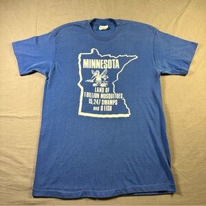 Vintage Minnesota Land Of A Billion Mosquitoes T Shirt USA Single Stitch L